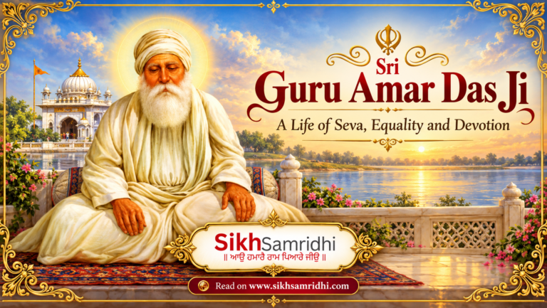 Sri Guru Amar Das Ji – life, seva, Gurbani and legacy